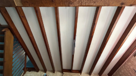 Peinture entre poutres