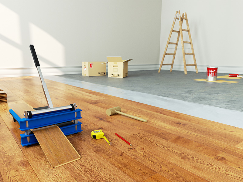 Pose de parquet flottant