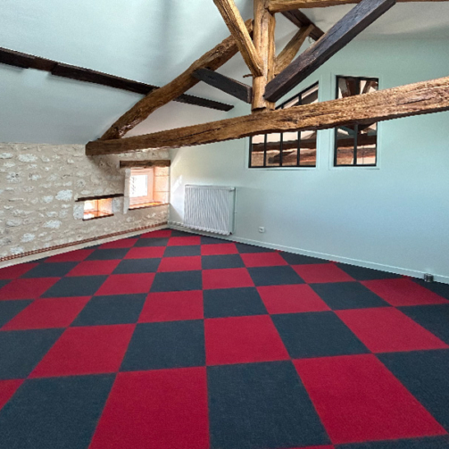 Toile a peindre et peinture